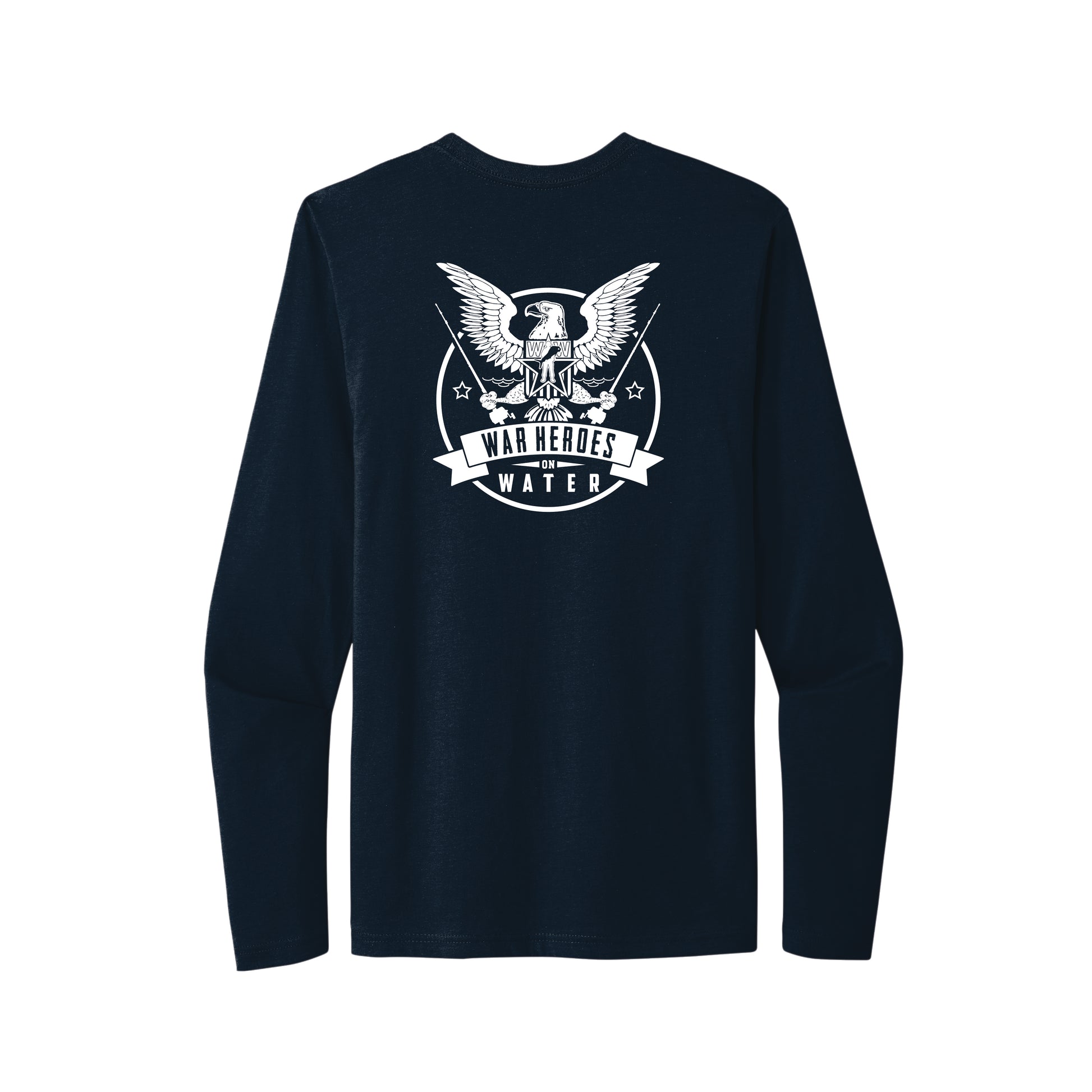 Men's Navy Icon Logo Tee (Long Sleeve)