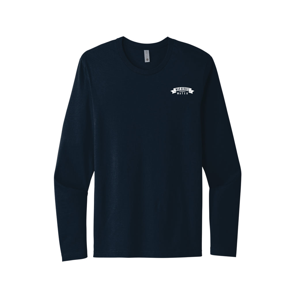 Men's Navy Icon Logo Tee (Long Sleeve)